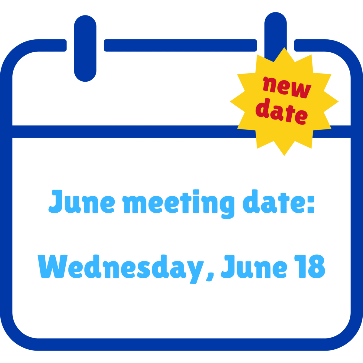 June meeting date change