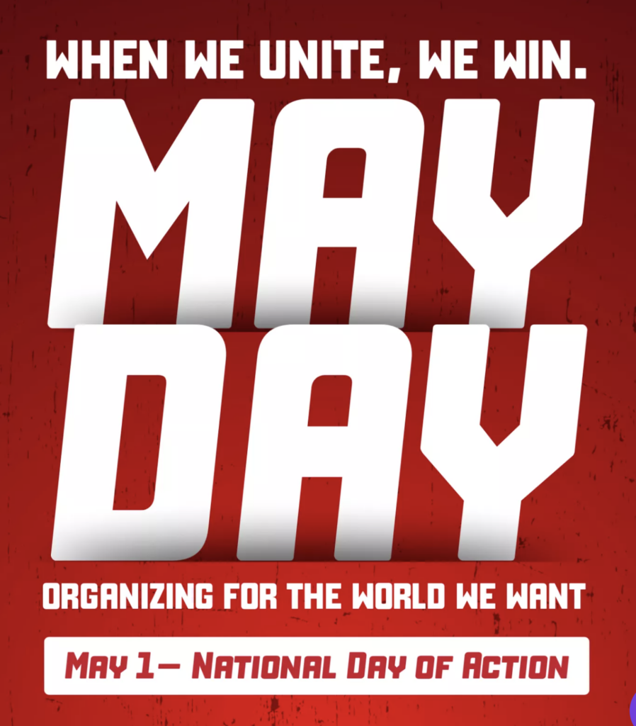 When we unite, we win.

MAY DAY

Organizing for the world we want

May 1 - National Day of Action