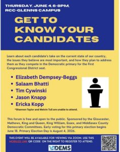Get to know your candidates event June 4