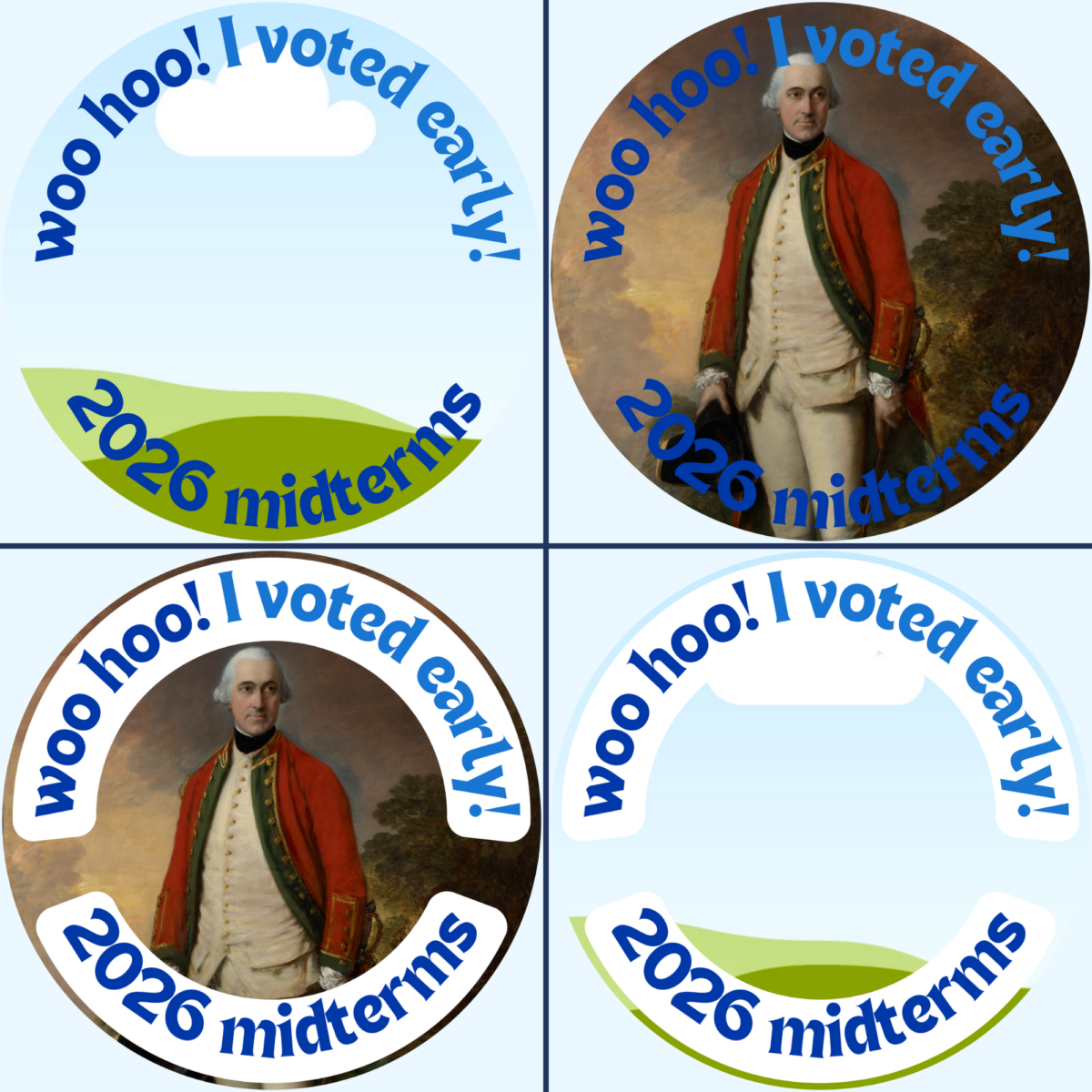 Two options, both with a picture of George Washington.