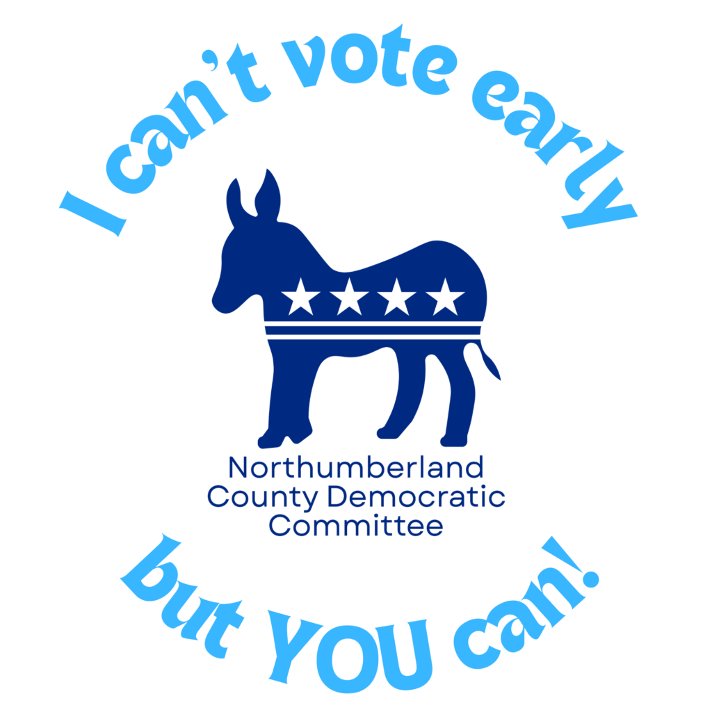 I can't vote early but you can with blue donkey